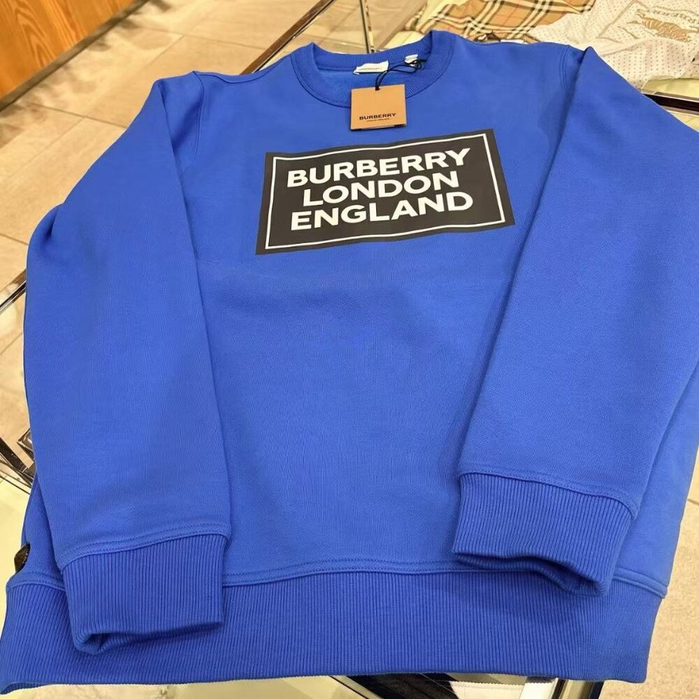 NWT Authentic Burberry Blue Fawson Sweatshirt